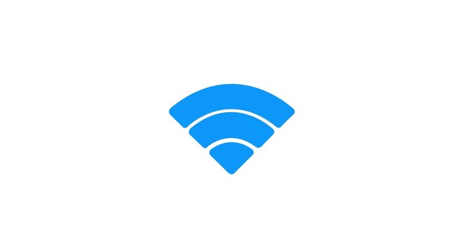 Modern WiFi Signal Icons with Connection Status Animation
