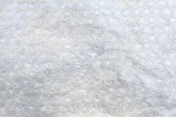 Fototapeta premium Transparent bubble wrap plastic texture background