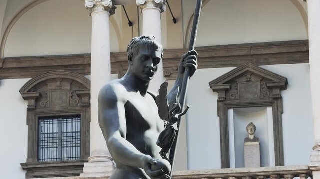 Napoleon as Mars: Iconic Brera Statue in Milan, Italy