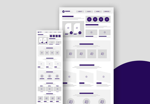 Wireframe Template Layout