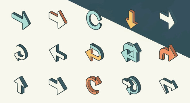 vector illustration of a set
