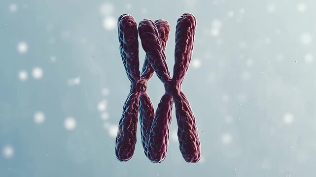 Homologous chromosomes slowly pairing together during early meiosis