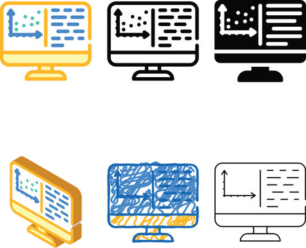 programming data science color icon vector. programming data clean science sign. isolated symbol illustration