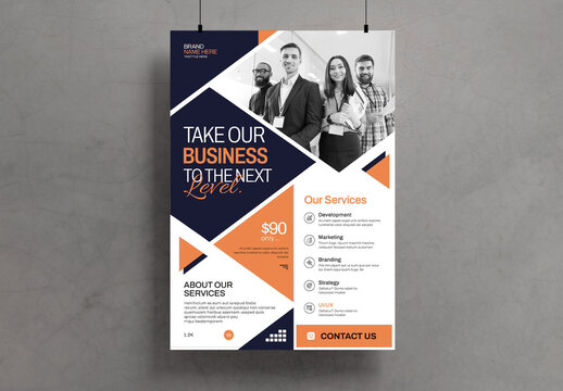 Take Our Business To The Next Level Flyer Template