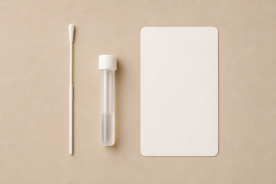 Minimal Self Sampling Test Kit Flat Lay