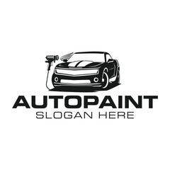 Fototapeta premium auto paint logo vector illustration template