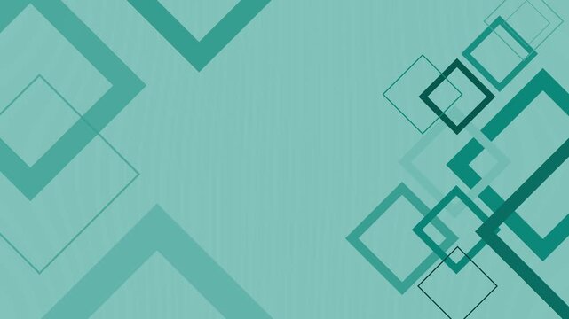 Abstract geometric background with overlapping square outlines animation