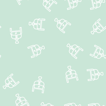 numerator shop tool line seamless pattern numerator shop tool thin line illustration