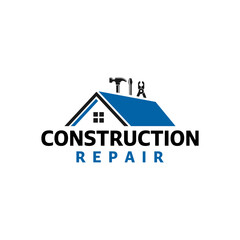 Fototapeta premium Home Repair Logo with maintenance tools. template design