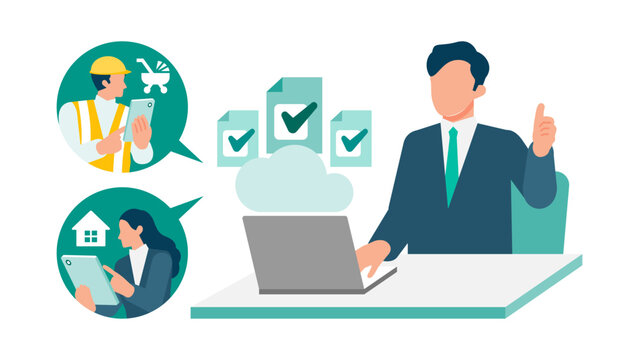 Seamless online employee shift scheduling software visualizing corporate manager approving digital vacation requests while diverse staff submits remote leaves via mobile application