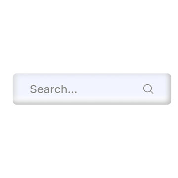 Modern Web Search Bar Input Field Vector Set with UI Buttons for Website Browser Navigation, App Interface Design, and Search Engine Queries isolated on transparent background png design