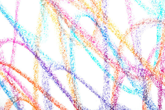 Wavy lines crayon pen pencil grainy coloured background