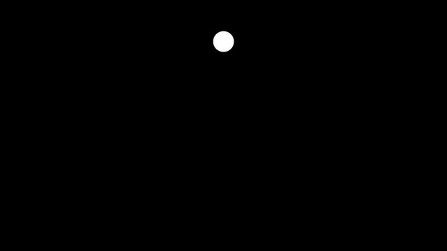 Minimal countdown loading and refresh with tailed lines circling counterclockwise from 10 seconds. White on black. Isolated animation on transparent background. .