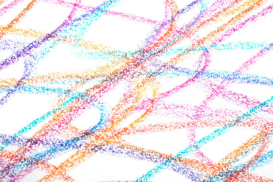 Wavy lines crayon pen pencil grainy coloured background