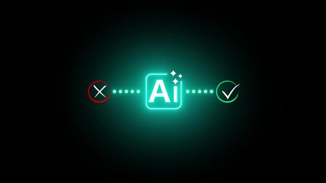AI decision validation and approval workflow concept with responsible artificial intelligence governance, ethical compliance, enterprise oversight, automated risk assessment .on tranaparent backgroud.