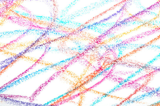 Wavy lines crayon pen pencil grainy coloured background
