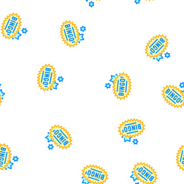 bingo game vector seamless pattern bingo game sign illustration