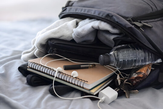 Hidden vape pen among teenage backpack essentials