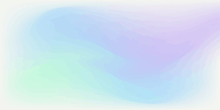 Soft pastel gradient background in blue purple and mint green colors with smooth light blending gradient background