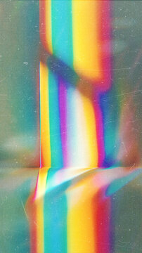 Abstract Rainbow Prism Light Refraction Background with Iridescent Spectrum Rays