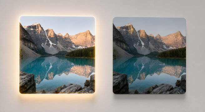 Authentic media verification beside unverified image tile