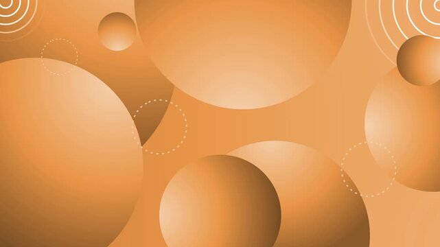 Abstract background with overlapping gradient circles and soft geometric shapes animation