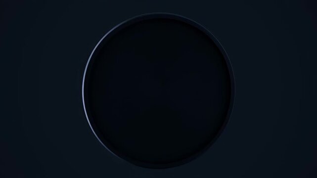 ?Rotating circular object: mesmerizing motion in dark minimalist space