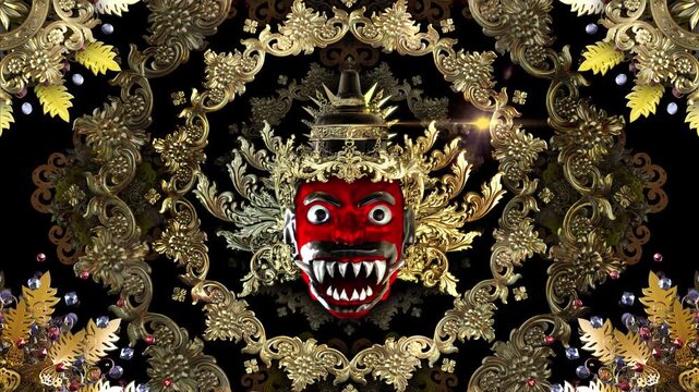 Traditional Giant Mask Background