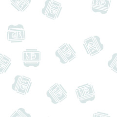Fototapeta premium screen printing glyph vector seamless pattern. screen printing thin illustration