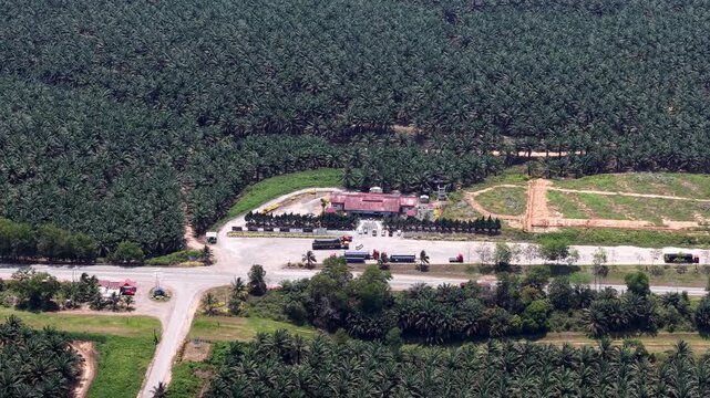 Aerial Drone View Over Hentian Risda Keratong Malaysia