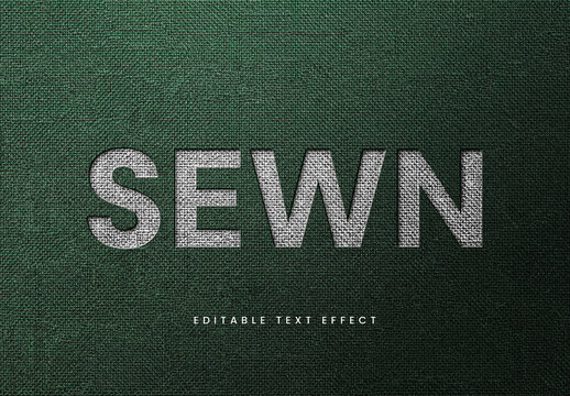 Embroidery Text Effect