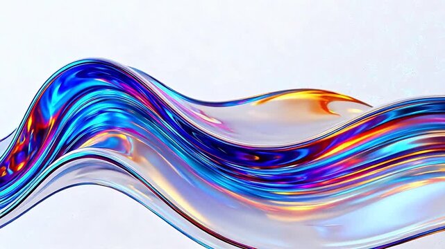 Abstract flowing colorful liquid