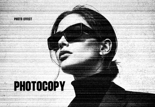 Photocopy Photo Effect