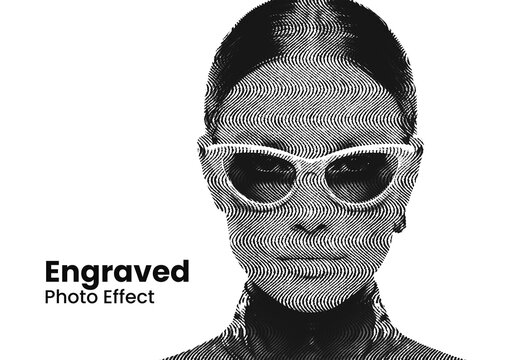 Engraved Photo Effect