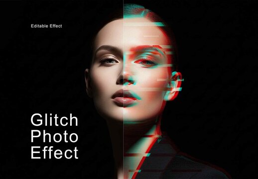 Glitch Photo Effect Template