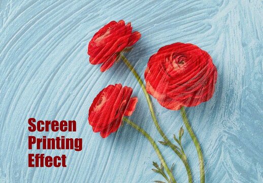 Screen Printing Photo Effect