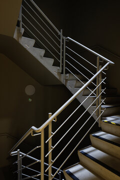 Fire escape stair case.
