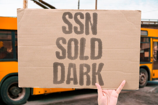 "SSN sold dark" Social Security numbers are traded in shadows. TRADED. SHADOWS. NUMBERS. SECURITY. SOCIAL.