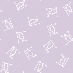 Fototapeta premium statistical data analysis line seamless pattern statistical data analysis thin line illustration