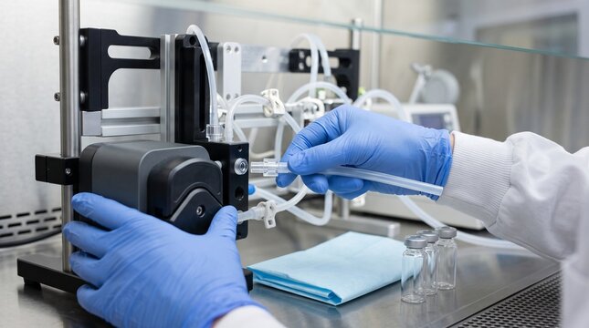 Sterile Fluid Path Changeover On Benchtop Biofabrication Process Rig