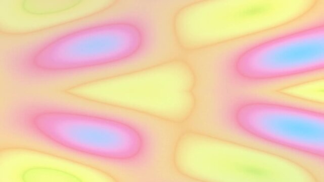 Abstract Colorful Shapes Bokeh Moving Light Pattern in Soft Focus Setting