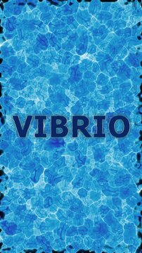 Vibrio &ndash; Abstract background with blue water in motion