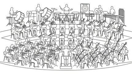 Symphony Orchestra Performing Music Concert © Arif
