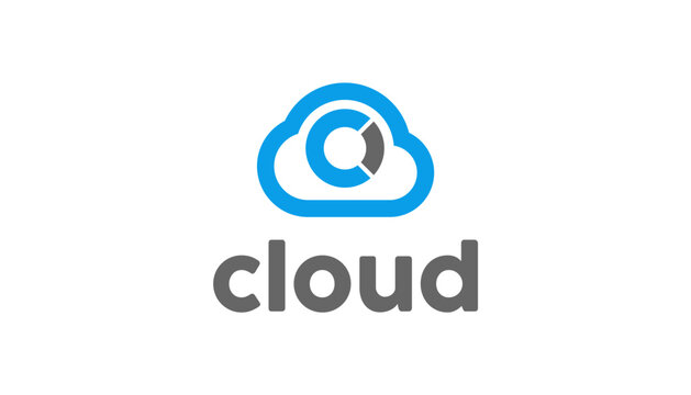 creative cloud logo vector symbol design illustration