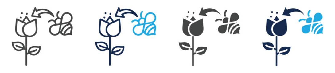 pollinator icon set multi concept © jumiatiniqi