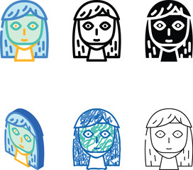 Obraz premium mask face skin beauty treatment color icon vector. mask face skin looks beauty treatment sign. isolated symbol illustration