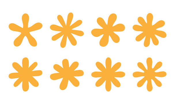 Flower-shaped yellow