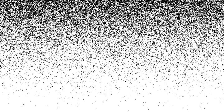 Black And White Grainy Noise Texture Background With Speckled Particle Gradient Static