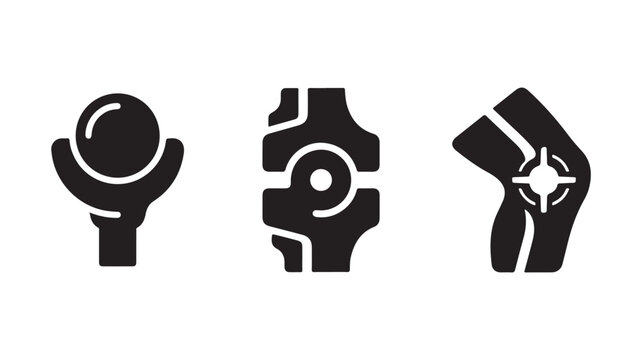 Footwear and orthotics icons featuring running shoe arch support and balance