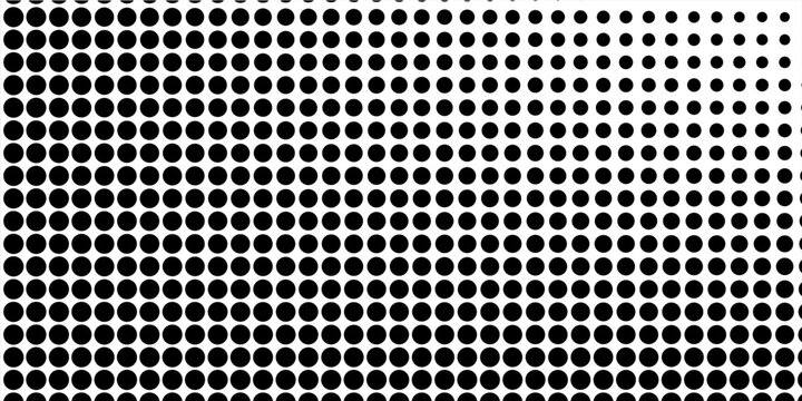 Dot grid pattern. Abstract halftone black dotted background, vintage retro filter